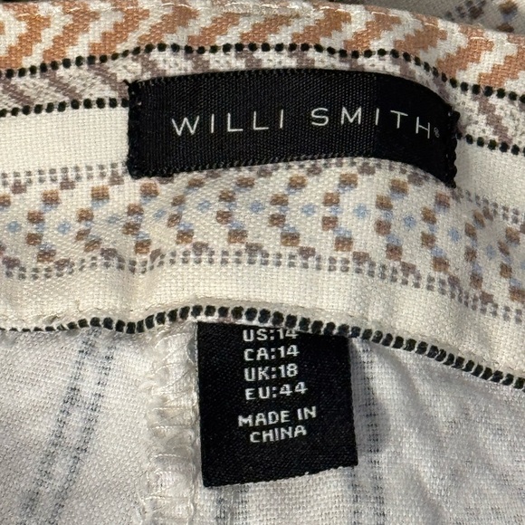 Willi Smith Tan and Brown Lightweight Summer Shorts Size 14 - Picture 3 of 4